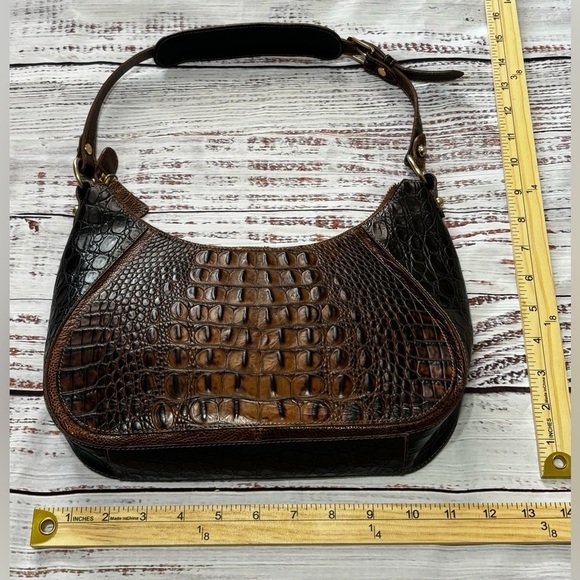 Brahmin Karissa Embossed Leather Shoulder Bag - Picture 10 of 12